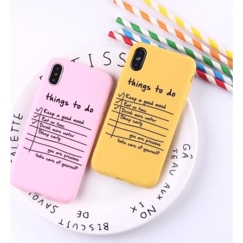 Fashion schedule Phone Case For iPhone 12 11 Pro XS MAX 7 XR X 8 6 Plus Soft Cover Fundas