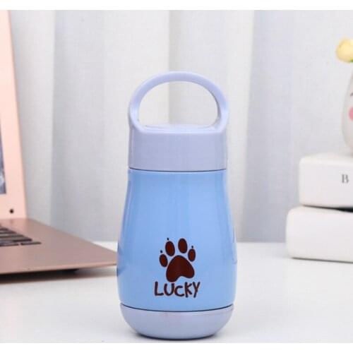 New Portable Portable Child Thermos Cup Student Cartoon Stainless Steel Gift Water Bottles Vacuum Flask