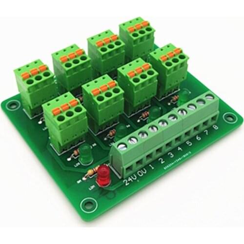 PLC8 channel NPN input spring wiring IO photoelectric proximity switch sensor terminal block