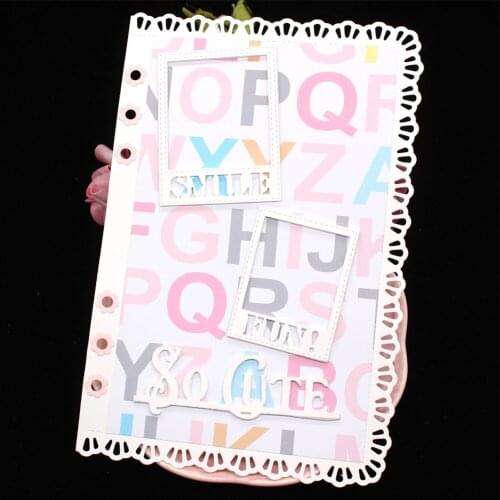 Photo Planners Machine Metal Cutting Dies Stencils for Scrapbooking Decorative Embossing Paper Card Making Craft