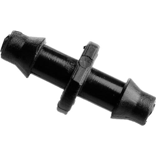 100PCs Barbed Connector Double Way 1/4" 4/7mm Hose Garden Drip Irrigation Hot