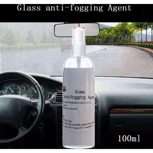 100MLGlass cleaner anti-fogging agent automotive glass anti-fog spray rearview mirror rainproof film defogging agent