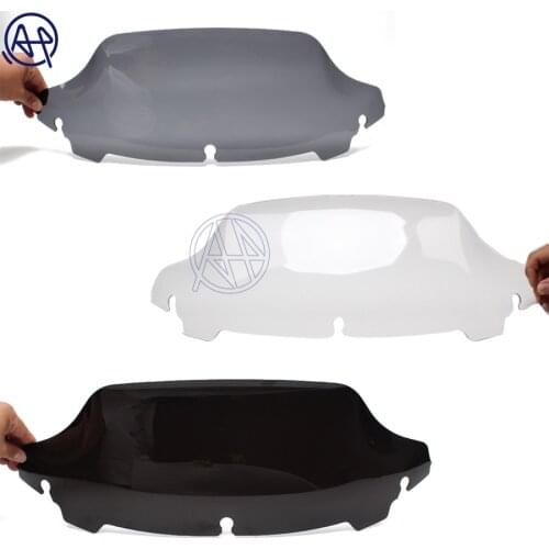 1pcs Motorcycle 3colors 7" Wave Windshield Windscreen Wind Deflectors Protector For Harley Touring FLHX FLHT 2014 2015 2016