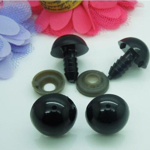 16mm Black Safety Eyes / Plastic Doll eyes Handmade Accessories For Bear Doll Animal Puppet Making - 25pairs/lot EA096