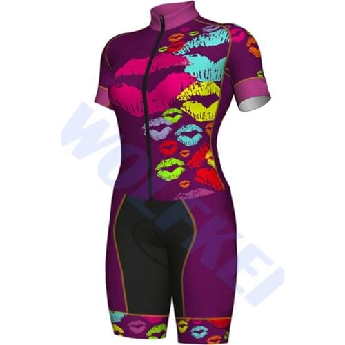 2020 Summer Cycling Clothing one piece Skinsuit Bodysuit Ropa Ciclismo 3 back pockets Women bicycle clothes # SK2019000627001