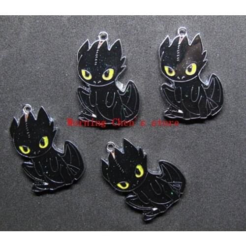 30 Pcs Cartoon Anime dragon Metal Charms Jewelry Making Pendants Earrings W44