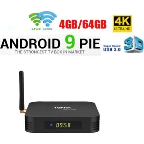 50pcs TX6 Smart Android 9.0 TV BOX 4G 32G Allwinner H6 Quad core 2.4G+5G Dual Wifi BT 4.1 Set Top Box 4K H.265 Media Player