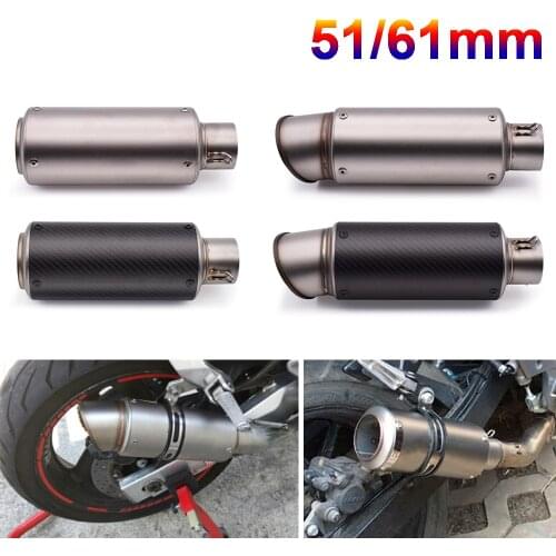 51mm 61mm motorcycle with DB killer exhaust pipe Exhaust Pipe Muffler For Honda CBR600F Hornet 250 cb400 Hornet CB599