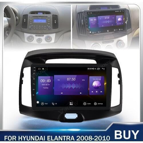 Android Car Radio GPS Navigation touch screen 2din Stereo Recorder For Hyundai ELANTRA 2008-2010 Car Head Unit 128g 9 inch