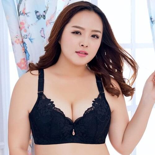 Unlined Women Bra Plus Size Seamless Bralette Push Up 44 46 48 50 C D E Large Cup Brassiere Bh Sexy Underwear