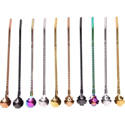 Long Handled Stainless Steel Coffee Spoon Ice Cream Dessert Tea Spoon For Picnic Kitchen Accessories