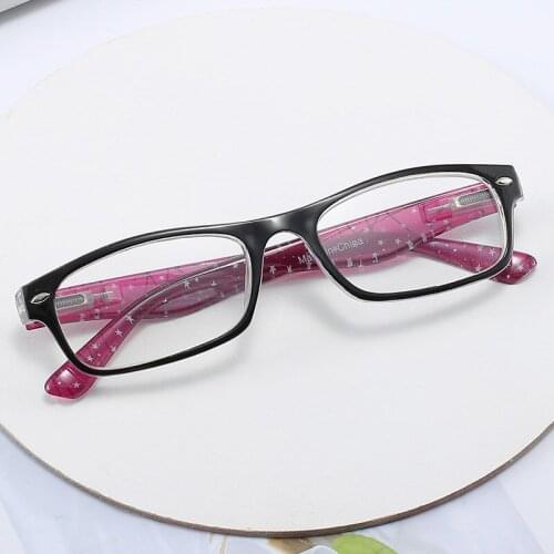 Two Colors Computer Blocking Anti-Blue UV Filter Cassic Custom Logo Slim Reading Glasses With Case
