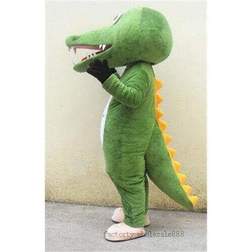 Halloween Crocodile Alligator Fat Mascot Costume Adult Size Birthday Party Dress Handmade Interesting Cartoon Character Clothing