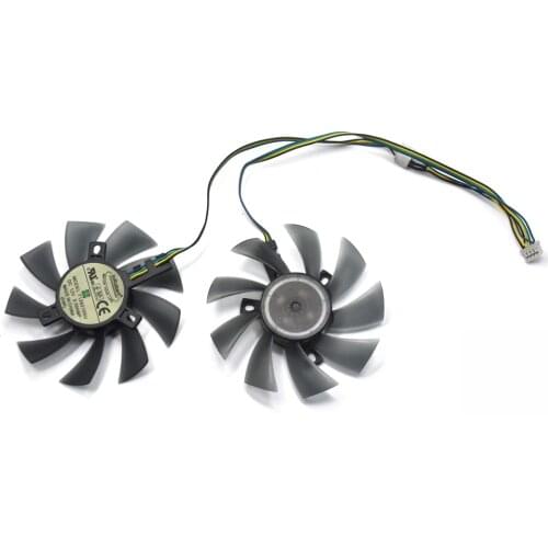 2pcs/lot 85mm T129215SU 4Pin Two Ball-Bearing For Gigabyte GTX 580 gaming 4gb MSI RX 460 480 580 Video Card Cooler Fan
