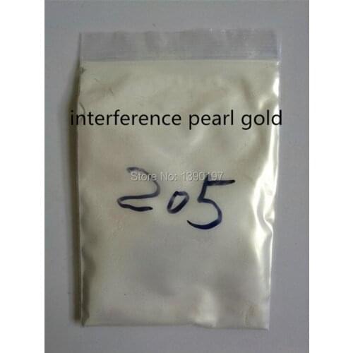 Natural mica pearl pigment powder interference gold 205