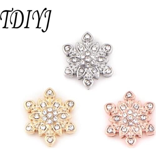 TDIYJ New Arrival Crystal Stars Slide Charms for Wrappable Bracelet Keeper as Women Jewelry