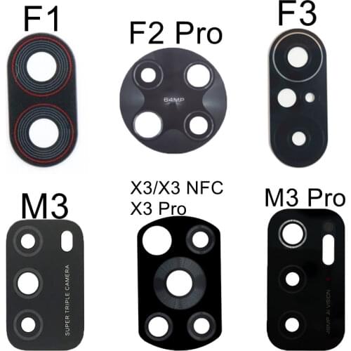 For Xiaomi POCO F2 Pro Camera Lens Glass With Rear Camera Frame Holder Redmi K30 Pro POCO F2 Pro Back Camera Lens Replacement