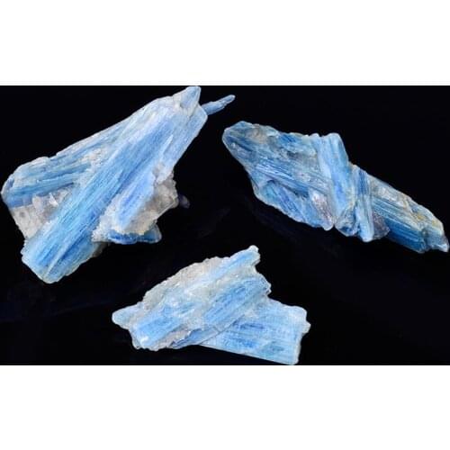 Natural Kyanite Quartz Polished Thin slice shape blue color Crystals Tumbled Gravel cyanite gemstone for Healing Crystals