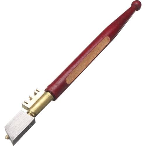 Professional Wooden Handle Diamond Tipped Glass Cutter Cutting Thickness 3mm-10mm Pencil Window Glass Craft Cutting Knife