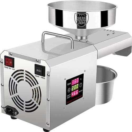 RG-309 Home Temperature Controlled Stainless Steel Oil Press Small And Medium Intelligent Cold And Hot Oil Press 110V/220V