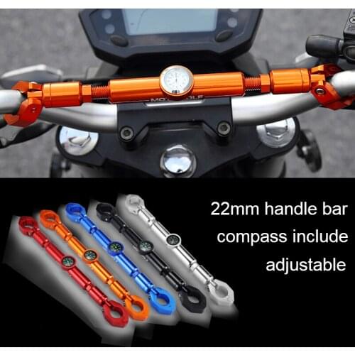 22mm Handlebar Watches Motorcycle Handlebars Crossbar Bar For Kawasaki Z800 Z900 Z1000 er-6n er6n z650 2015 2016 2017 2018