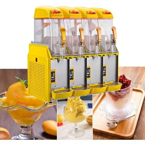 Most Popular Cold Juice Drinks Machine 4 Cylinder Snow Mud Machines Commercial Snow Melting Machine