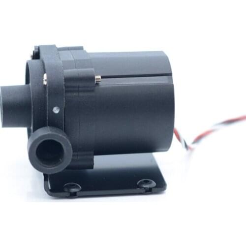 SC600 12V Computer Water Cooling Pump 600 L/H G1/4" Input and Left Output Damping Ceramic Shaft Core Mounting Bracket