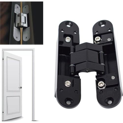 Hidden Door Hinges Invisible Hinges Concealed Hinges Zinc Alloy 180 Degree Swing Hinge 3 Way Adjustable Butt Hinge (1 19QB