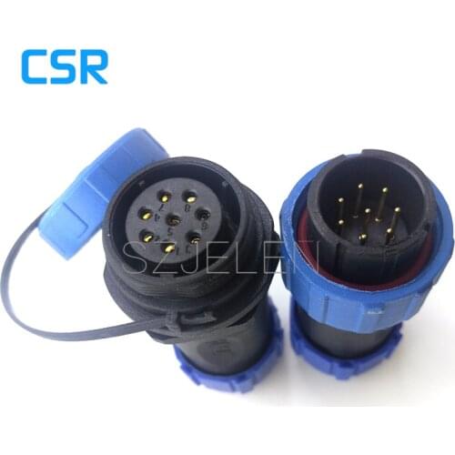 SP2110/P8-S8, 8 pin Waterproof connector , Industrial Equipment Power Connectors 8 pin,Seismic tensile connector,IP68