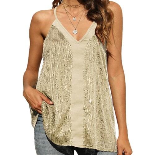 Summer Tops Women sexy Vest Loose Sleeveless V Neck Summer Off-the-shoulder v-neck sleeveless polyester Summer Top топ женский