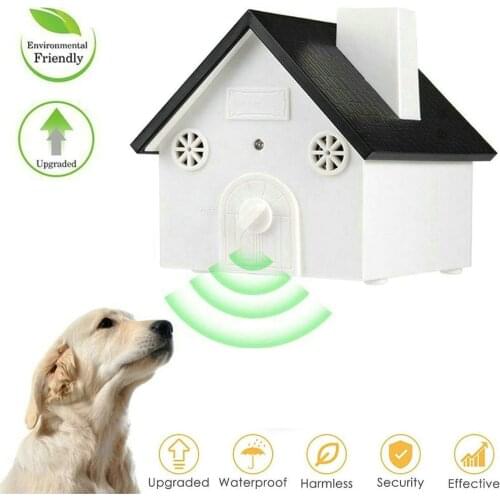 Outdoor Waterproof Dog Barking Stop Device Ultrasonic Bark Stop Trainer Silencer Control Pet Trainer Device Supplies