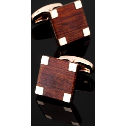 High quality mens shirts Cufflinks mahogany double Cufflinks 10 packaged for sale, free delivery