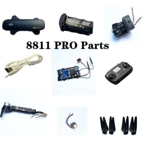 8811PRO 8811 PRO RC drone spare parts motor arm Geomagnetic module blade Remote control receiver GPS shell Charging line camera
