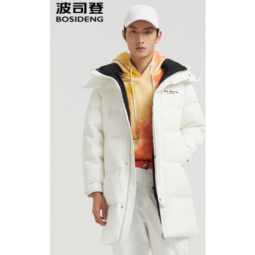 [environmental protection and antibacterial fabric] bosideng down jacket mens mid length 2020 new coat 90 duck down b00145451