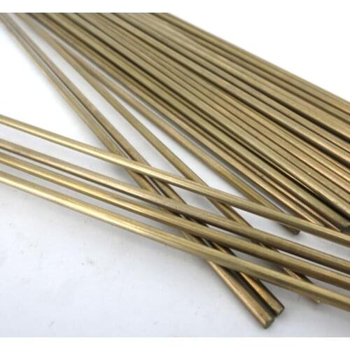 10Pcs 1mm 2mm 3mm 4mm Round Brass Rod Solid Brass Shaft Axle Conductive Stick Bar Spare Parts for RC DIY Models Small Car Model