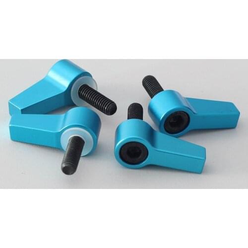 4pcs M5 Knob Thumb Screw L Shape Screw For 15mm Rod Rail Rig Clamp follow focus