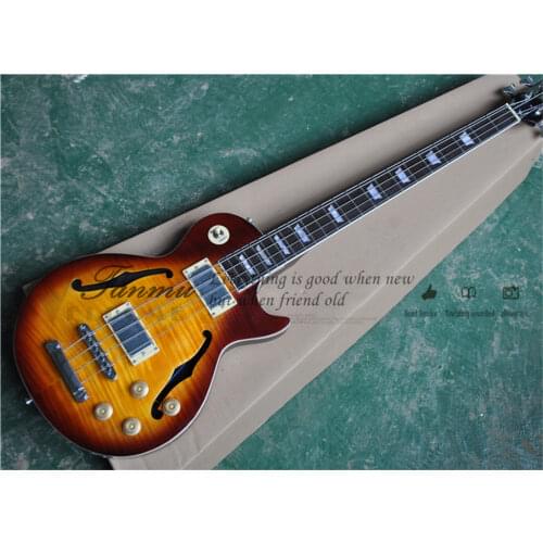 Custom orphan unique 4 strings guitar Bass, white bass , chrome bridge,black pearl shell pickguard