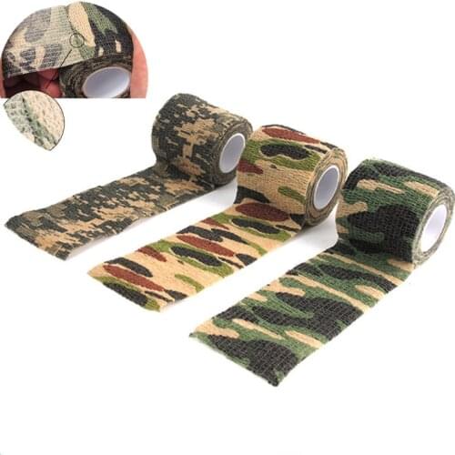 5cmx4.5m Army Camo Outdoor Hunting Shooting Tool Camouflage Stealth Tape Waterproof Wrap Durable accessories new arrival 1pcs