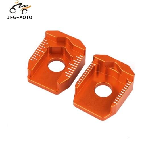 Motorcycle Aluminum CNC Rear Chain Adjuster Axle Blocks For KTM SX65 SX 65 1998 1999 2000 2001 2002 2003 2004-2015 Dirt Bike