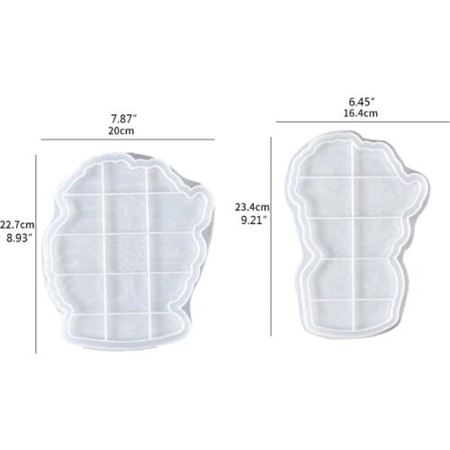 DIY Afro Female Tray Epoxy Resin Mold Fruit Serving Board Casting Silicone Mould
