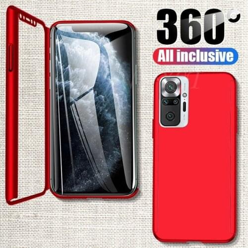 For Xiaomi Redmi Note 10 Pro Max 360 All inclusive Anti-knock Cases For Xiaomi Redmi Note 10s 4G Full Body Shockproof PC Cover