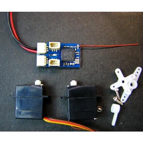 DSM2/DSMX receiver and 2g micro servo*2set Brush with 5A micro aircraft AIR PLANE DIY Plane