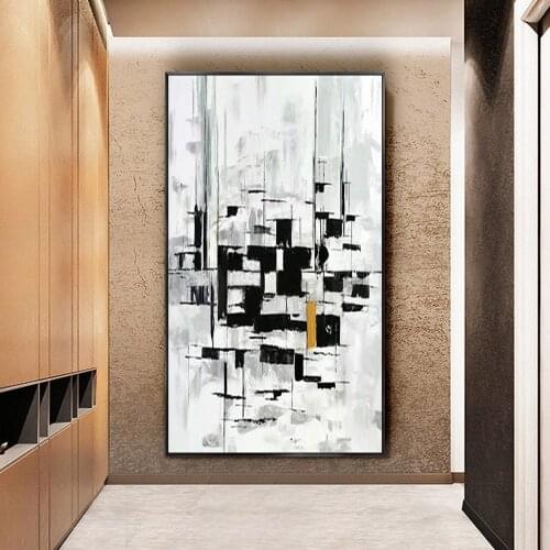 Extra Large wall art Abstract Painting Contemporary Art Black and white painting Canvas art Large canvas art Paintings on canvas