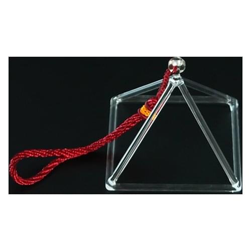 4 inches crystal singing pyramid for sound healing
