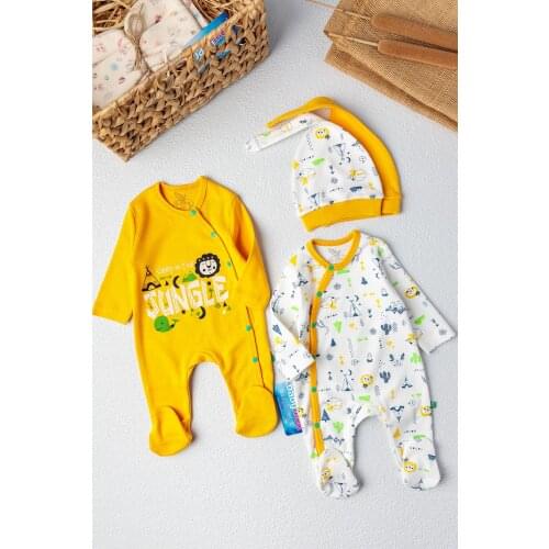 Babymod Baby Boy Rompers Figured Double Baby Boy Jumpsuit Suit