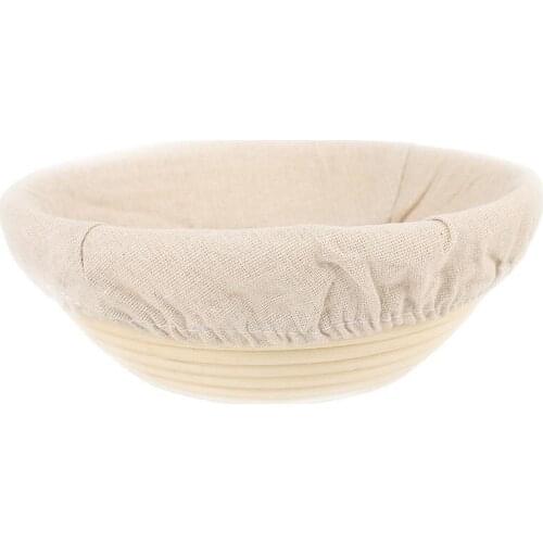 Japanese-Style Rattan Bread Flour Fermentation Basket Household Baking Tools Round Oval Hand-Woven Basket