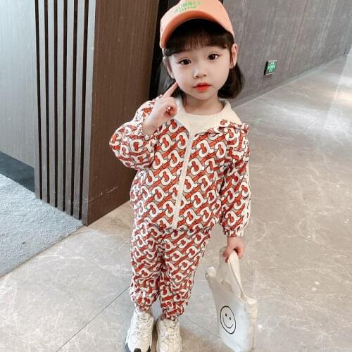 Girls Suits Coat +Pants 2021 Soft Kids Spring Autumn Teenagers Cotton Outfits Children Clothing Sets Jogging Suit