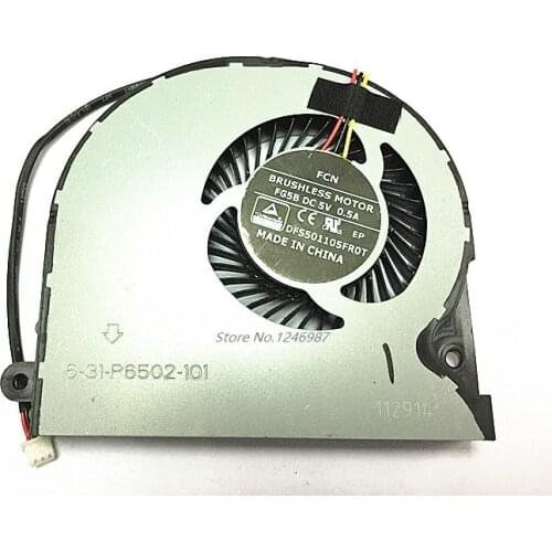 Original New laptop CPU Cooling fan for Clevo P650SA P650SE P651SE P651SG DFS501105FR0T FG5B 6-31-N1502-301