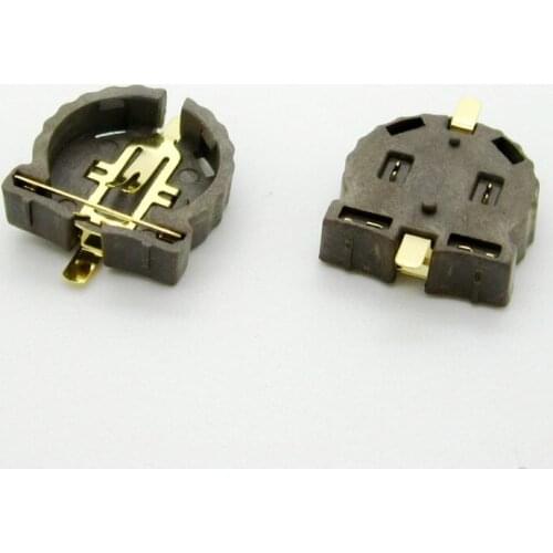 MasterFire 80pcs/lot Black Plastic 3V Housing CR1220 Button Cell Battery Sockets Clip Batteries Holder Box Case CR-1220