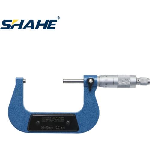 Shahe 0.01mm 50-75mm outside micrometer mikrometre measuring device mechanical gauges micrometer precision tools